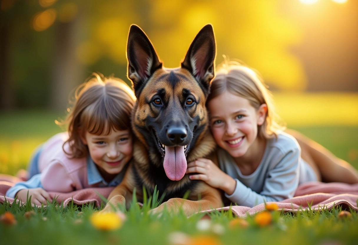 chien malinois croisé staff