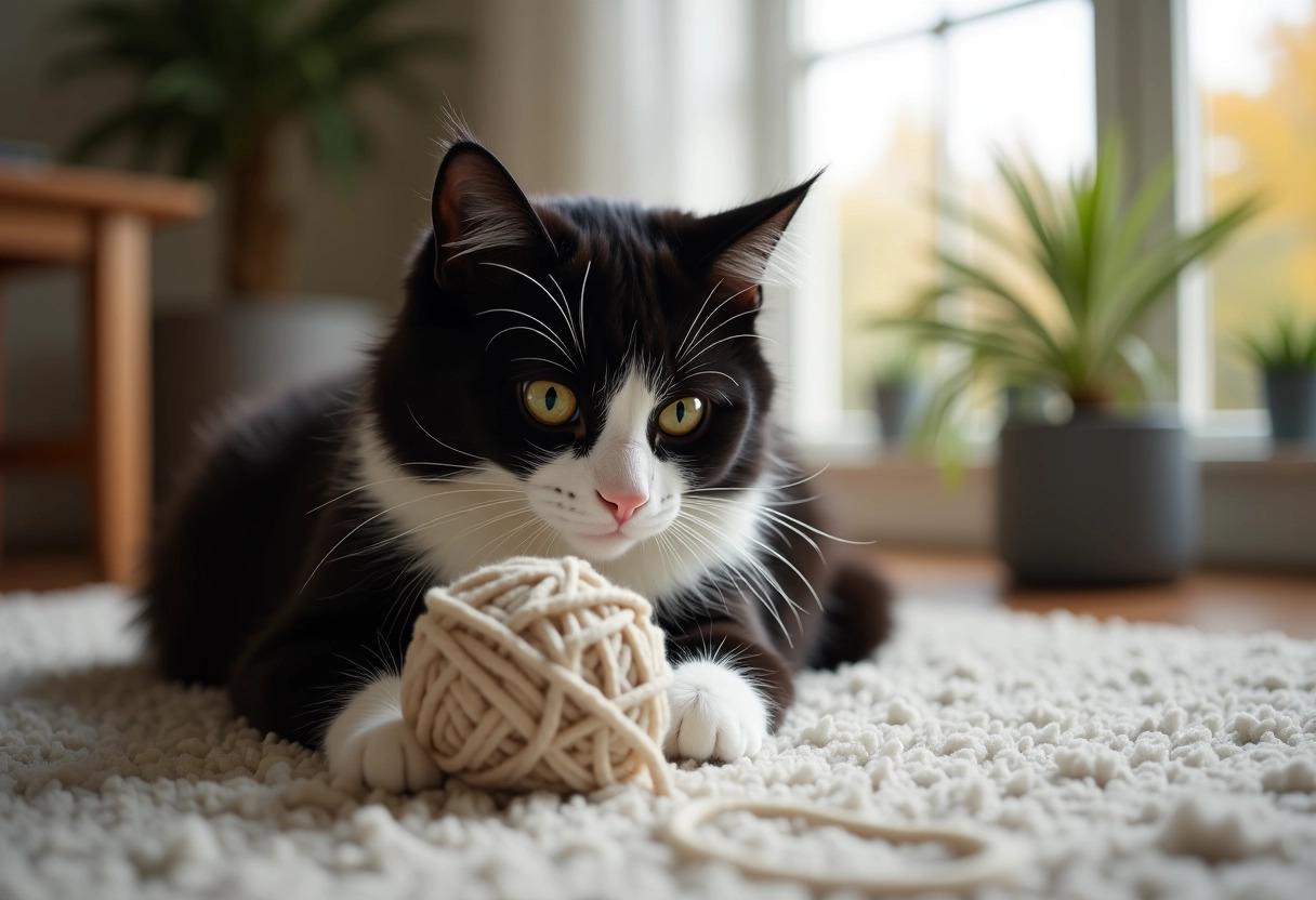 chats blancs et noirs